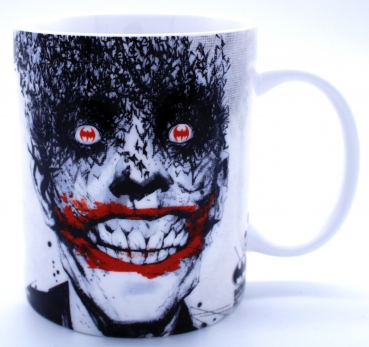 DC Comics Joker Keramik Tasse "Nightmare Joker - Lots of Bats" von Logoshirt